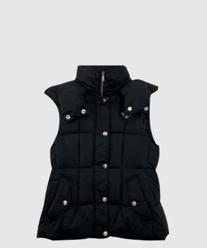 프라다 로고 쇼트 코트