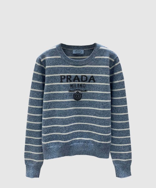 프라다 로고 니트 상의