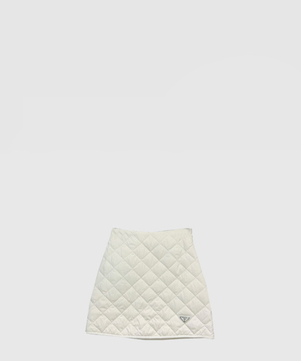 프라다 로고 하프 스커트