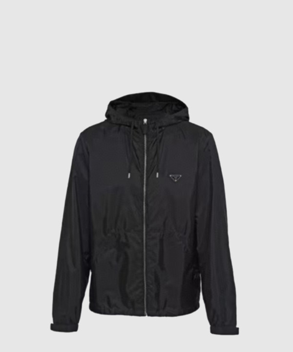 프라다 로고 긴팔 코트