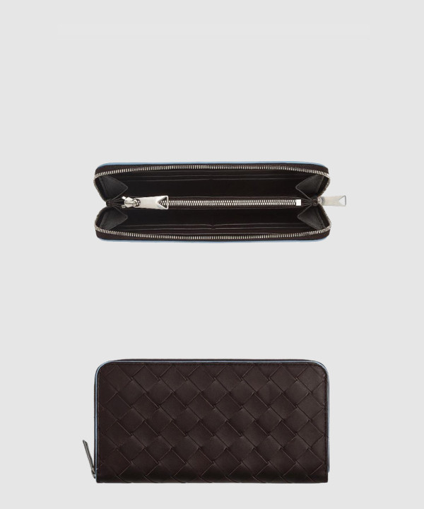 보테가베네타 인트레치아토 지퍼-어라운드 지갑 749427