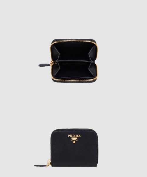 프라다 사피아노 메탈 로고 카드 지갑 1MM268