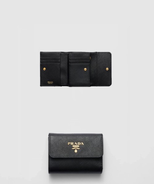 프라다 사피아노 메탈 로고 반지갑 1MH025