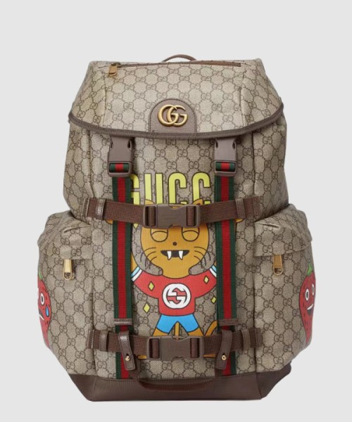 구찌 캣 프린트 스케이트보드 백팩 690999