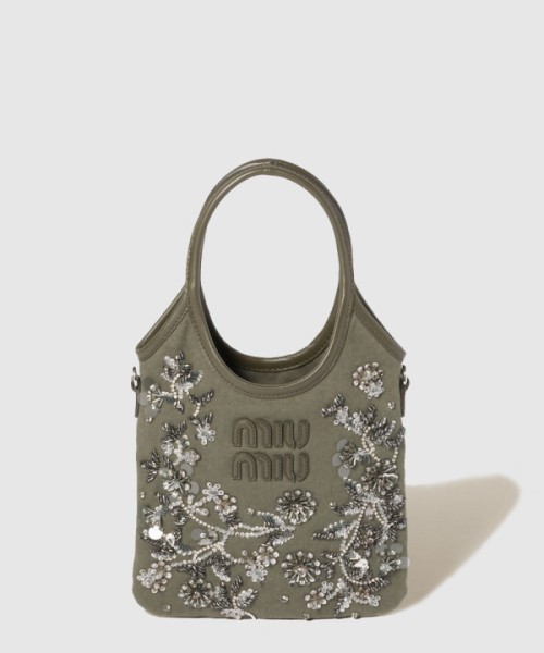 미우미우 아이비 자수 가바딘백 5BA281