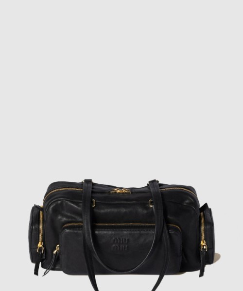 미우미우 워싱 나파 가죽 포켓백 5BB175