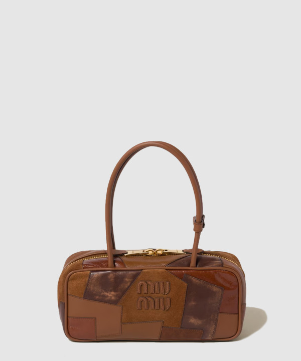 미우미우 보 레더 패치워크백 5BB173