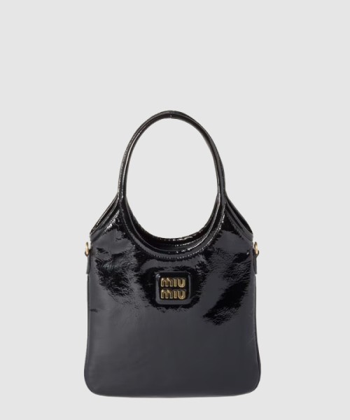 미우미우 나플락 페이턴트 가죽 아이비백 5BA281