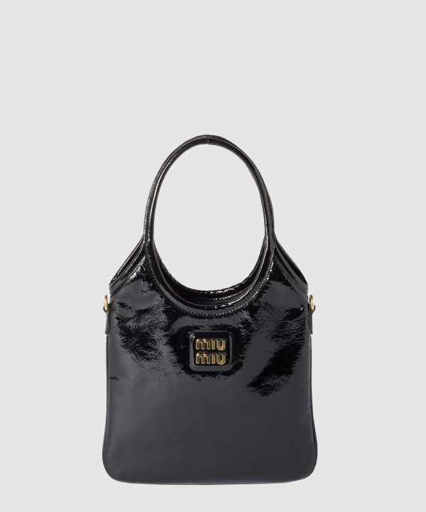 미우미우 나플락 페이턴트 가죽 아이비백 5BA281