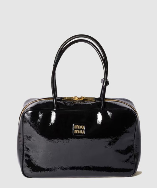 미우미우 나플락 페이턴트 가죽 보백 5BB117