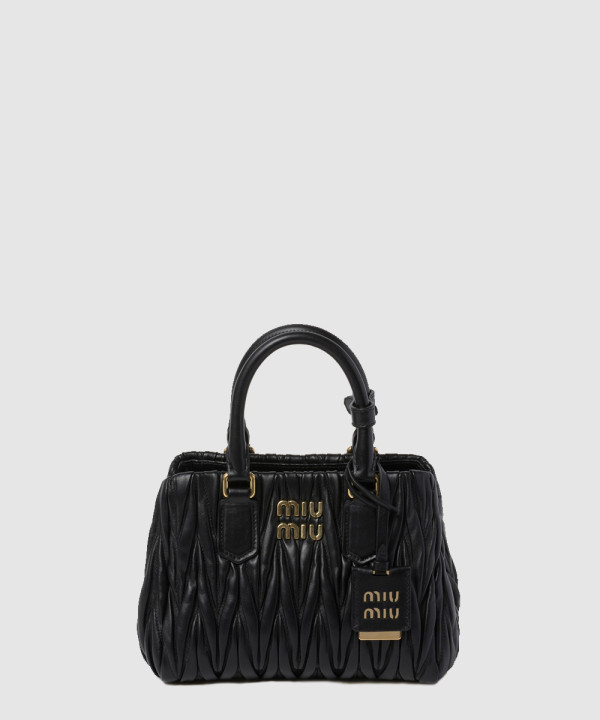 미우미우 마테라쎄 나파 가죽 핸드백 5BA259