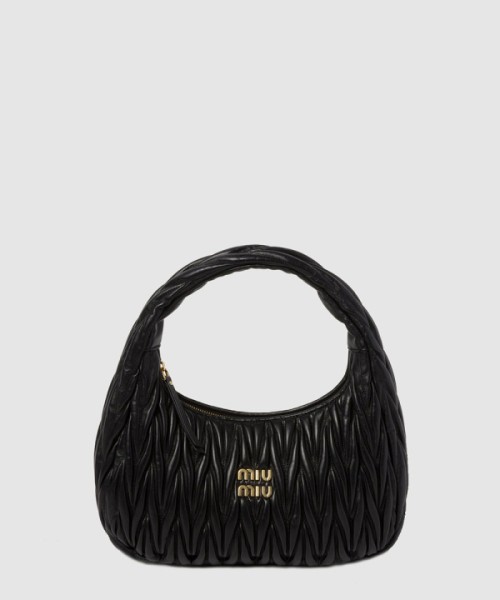 미우미우 완더 마테라쎄 나파 가죽 호보 백 5BC108