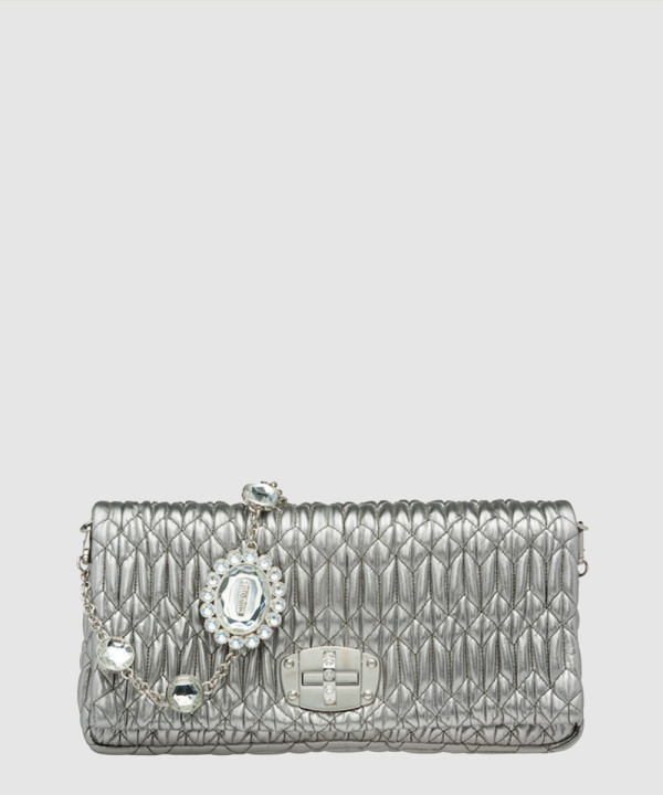 미우미우 아이코닉 크리스털 가죽백 5BD233