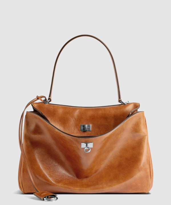 발렌시아가 로데오 미디엄 핸드백 탠 7897722