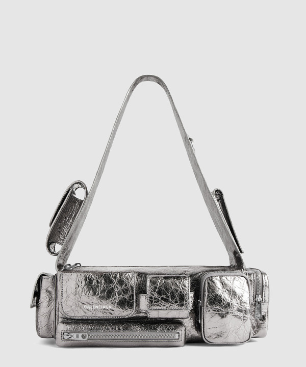 발렌시아가 수퍼비지 Xs 메탈라이즈드 슬링백 762516