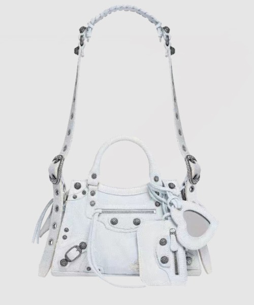 발렌시아가 워싱 데님 토트백 700940