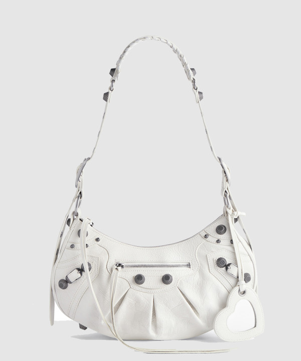 발렌시아가 스몰 숄더백 화이트 671307