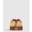 발렌티노 VLOGO SIGNATURE 라피아 미니 버킷백