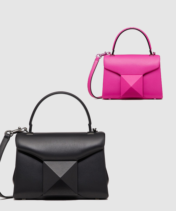 발렌티노 원 스터드 탑핸들백