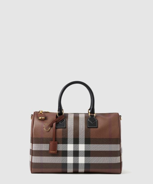 버버리 미디엄 체크 볼링백 80696621