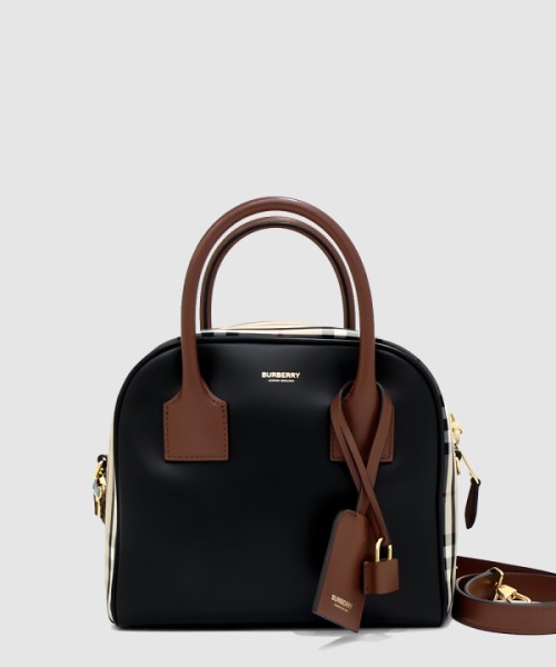 버버리 스몰 체크 큐브백 8019359