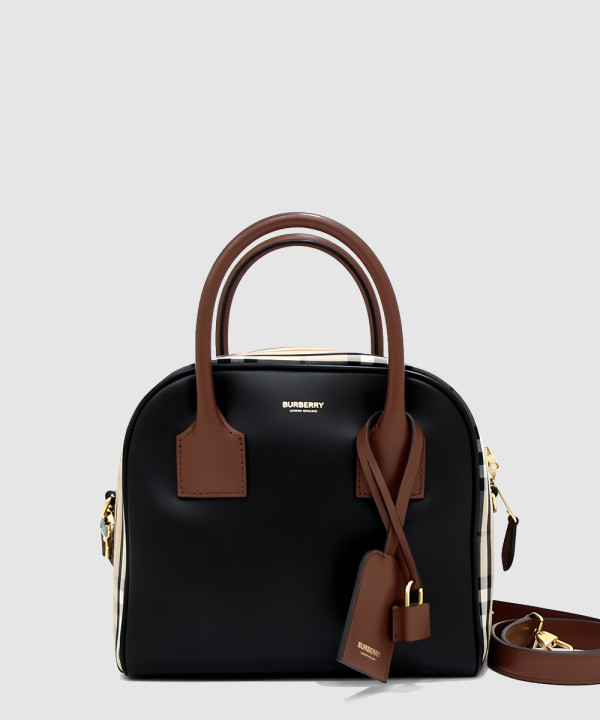 버버리 스몰 체크 큐브백 8019359