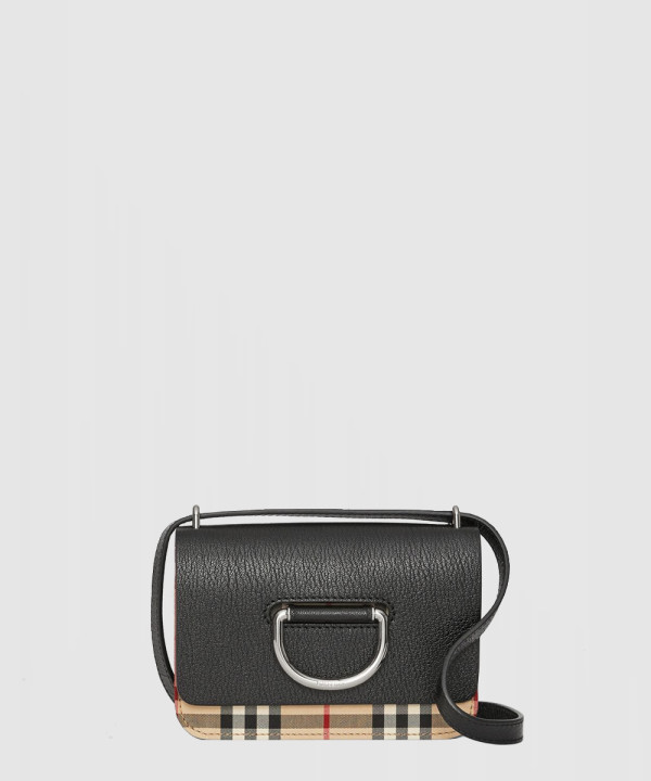 버버리 미니 체크 D링백 80109591