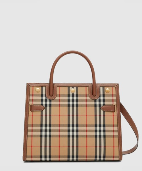 버버리 미디엄 체크백 80246851