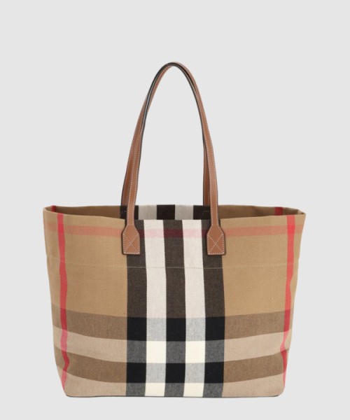 버버리 체크 미디엄 토트백 80840471