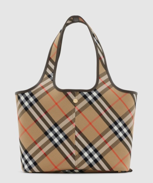 버버리 스몰 체크 토트백 80946851