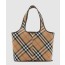 버버리 스몰 체크 토트백 80946851