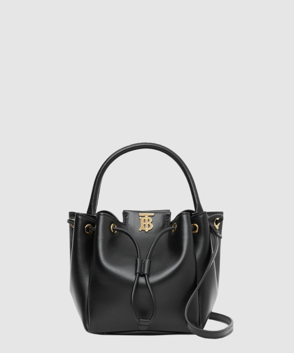 버버리 TB 모티프 레더 버킷백 80285411