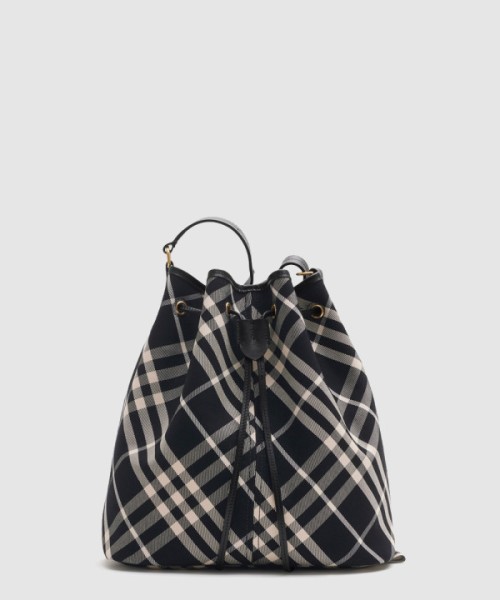 버버리 미디엄 체크 버킷백 80938711
