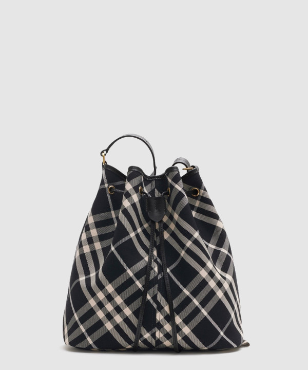 버버리 미디엄 체크 버킷백 80938711