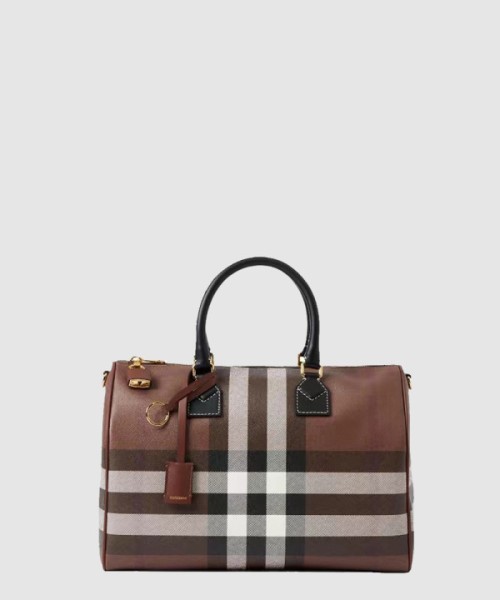 버버리 체크 볼링백 미듐 80523481