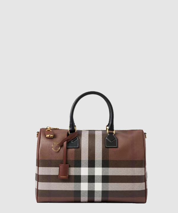 버버리 체크 볼링백 미듐 80523481