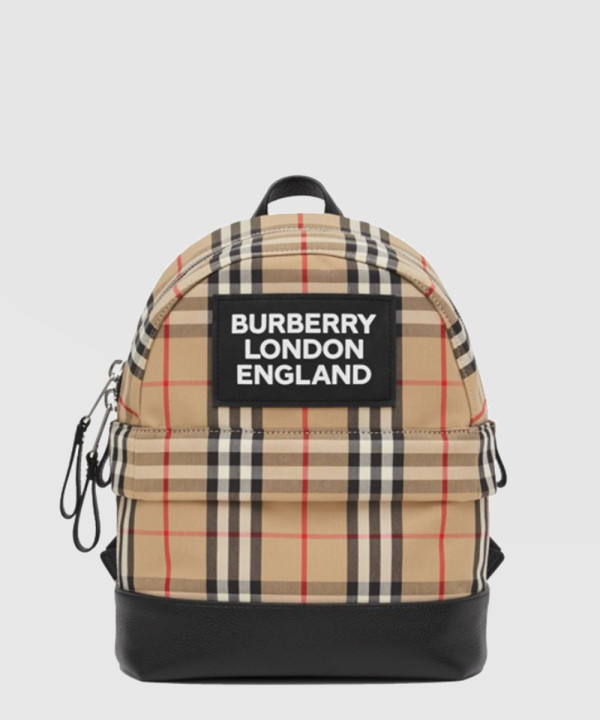 버버리 로고 아플리케 빈티지 체크백팩 80310061