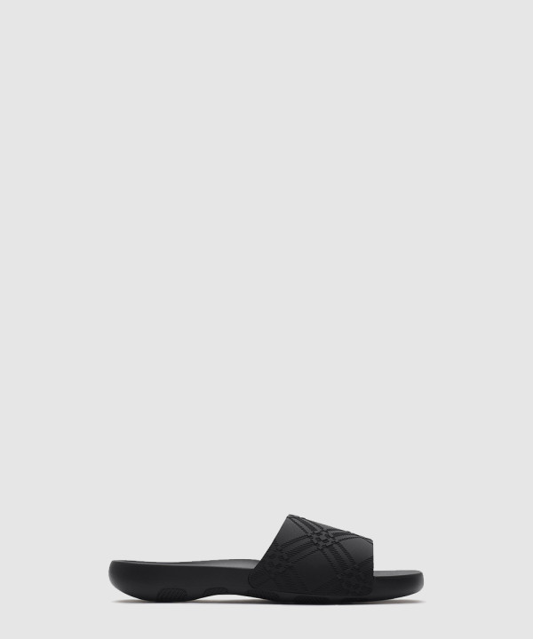 버버리 엠보싱 체크 다이브 슬라이드 81047181