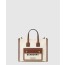 버버리 미니 투톤 캔버스 토트백 80441431