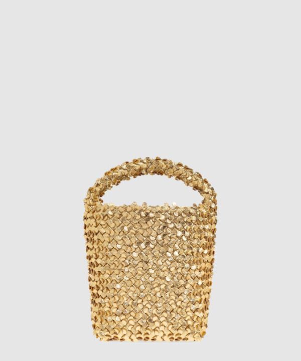 보테가베네타 레더 스몰 버킷백 762587