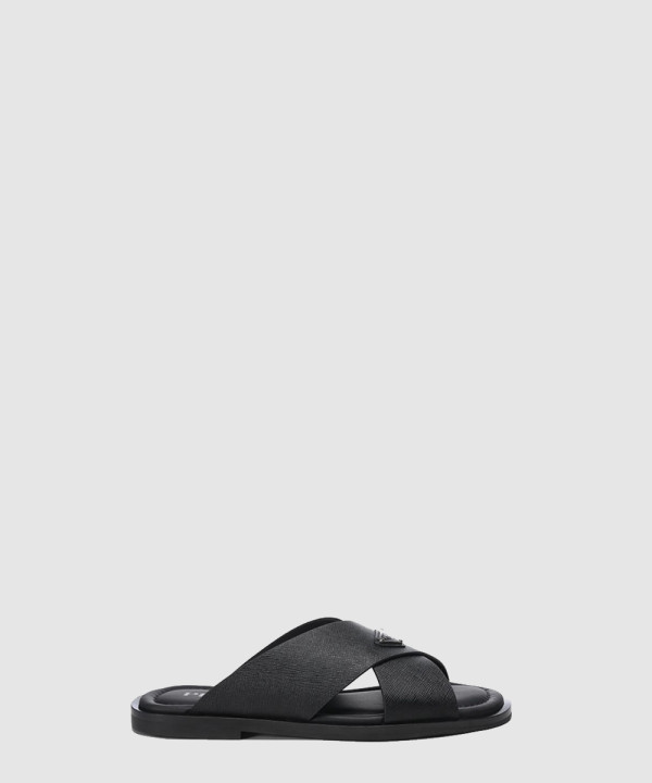 프라다 트라이앵글 로고 슬리퍼 2X3081