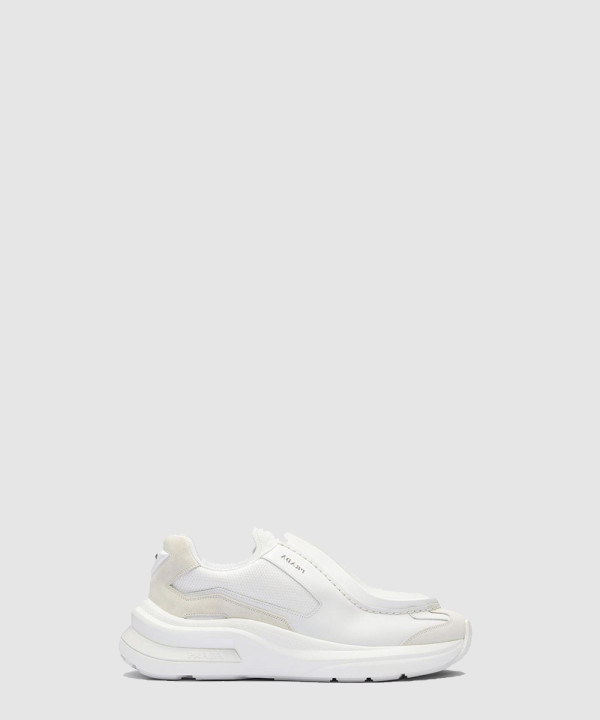 프라다 스웨이드 브러쉬드 가죽 스니커즈 2EG424