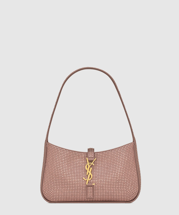 생로랑 새틴과 크리스탈 소재의 미니 le 5 à 7 710318