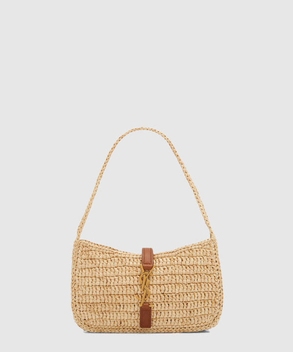 생로랑 르 5 a 7 미니 숄더백 라피아 710318