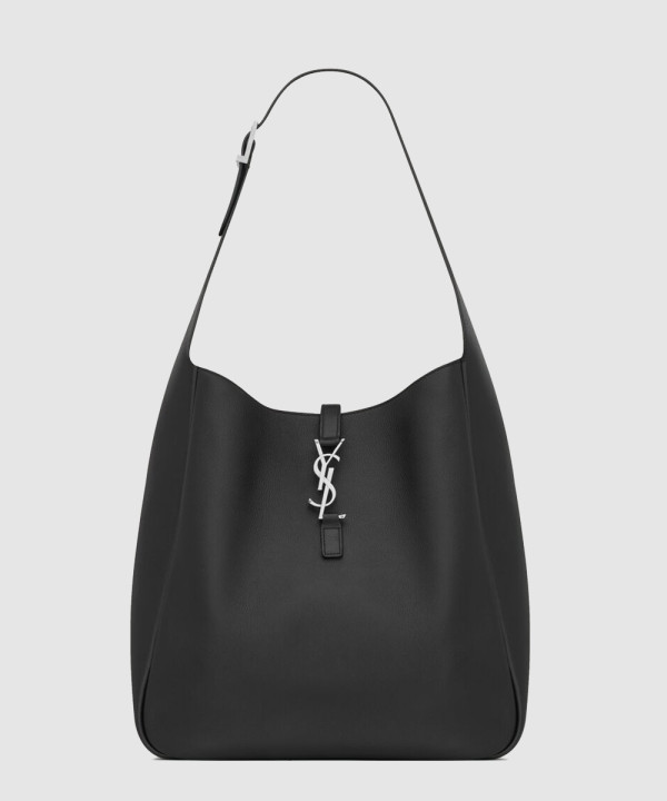 생로랑 그레인 가죽 소재의 유연한 LE 5 A 7 라지백 753837