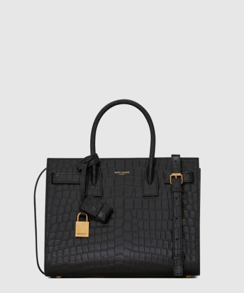 생로랑 엠보싱 크로커다일 가죽 소재 베이비 데일리백 421863