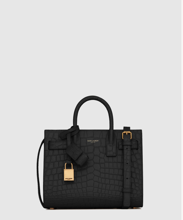 생로랑 엠보싱 크로커다일 가죽 소재 나노 데일리백 392035