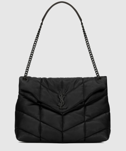 생로랑 나파 퀼팅 가죽 소재 PUFFER 미디엄 577475