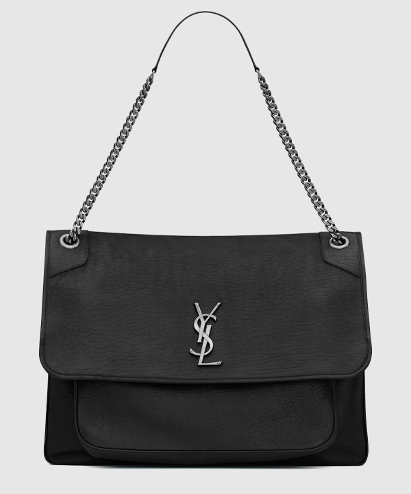 생로랑 그레인 램스킨 소재의 NIKI 라지백 755857