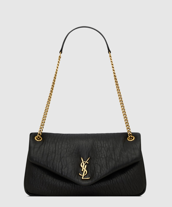 생로랑 그레인 램스킨 소재의 CALYPSO 미디엄백 800916